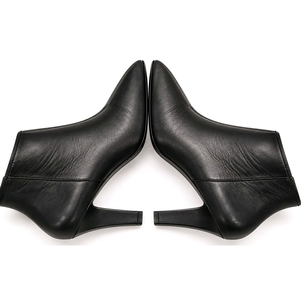 Marc Fisher Miggi Black Leather Western Cowboy Ankle Boots Booties Women's 5.5 - Picture 8 of 10